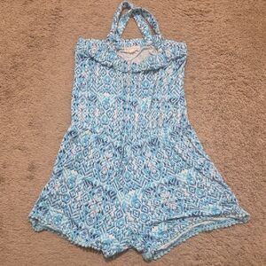 Tucker + Tate Blue and White Patterned Kids One Piece